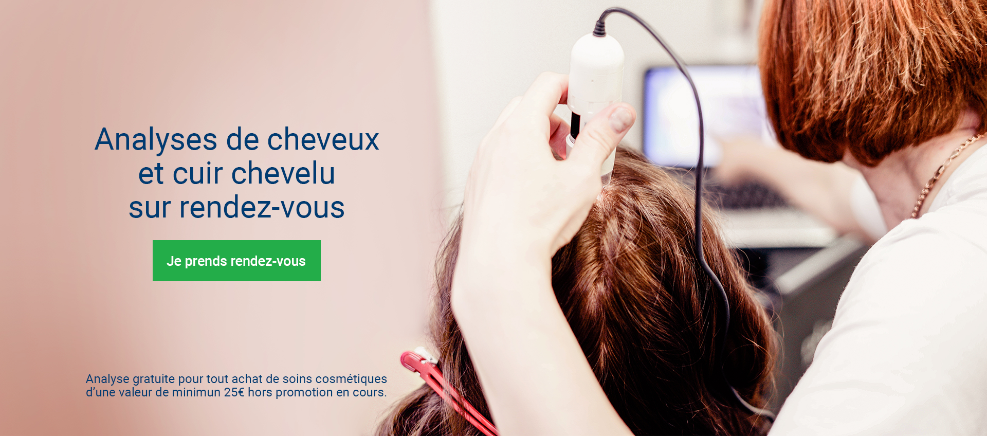 RDV analyses de cheveux et cuir chevelu